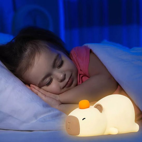 bebe endormie avec veilleuse enfant lumineuse