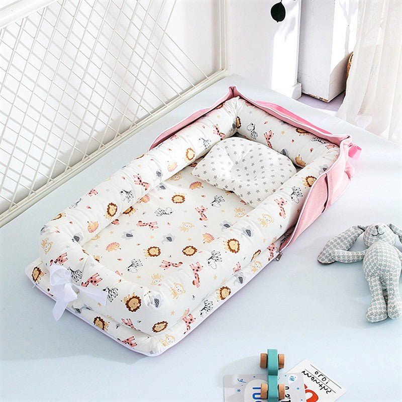 Matelas à langer portable rose
