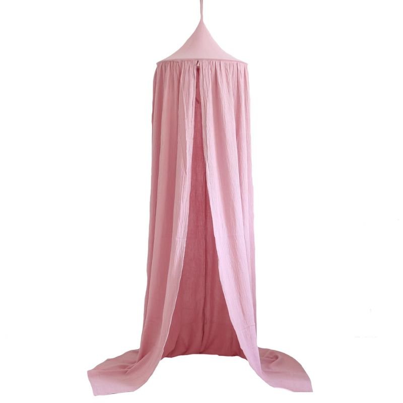 ciel de lit moustiquaire rose