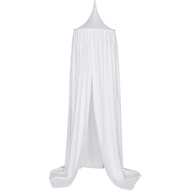 ciel de lit voile blanc