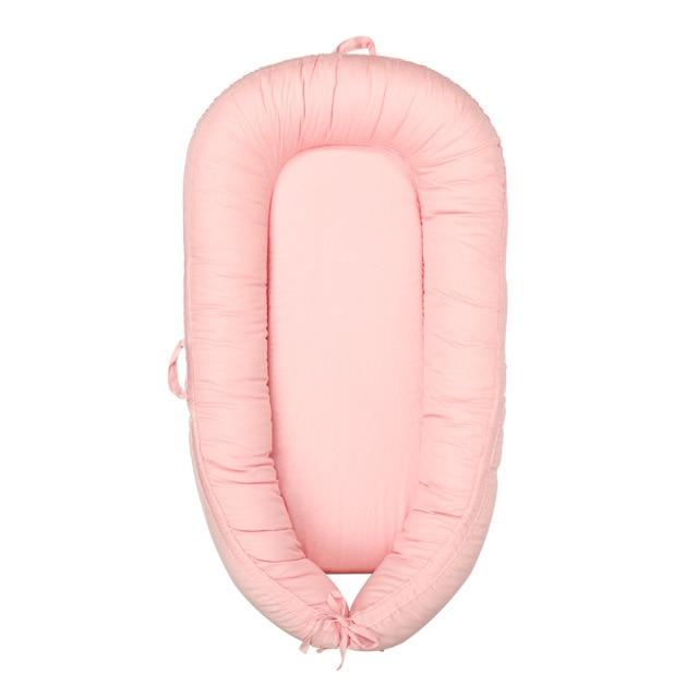 cocon réducteur de lit bébé rose