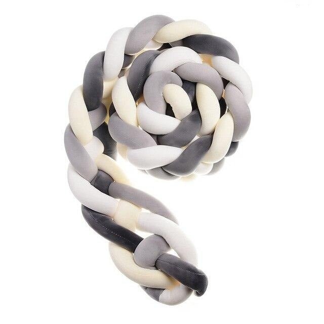 tour de lit bebe en tresse