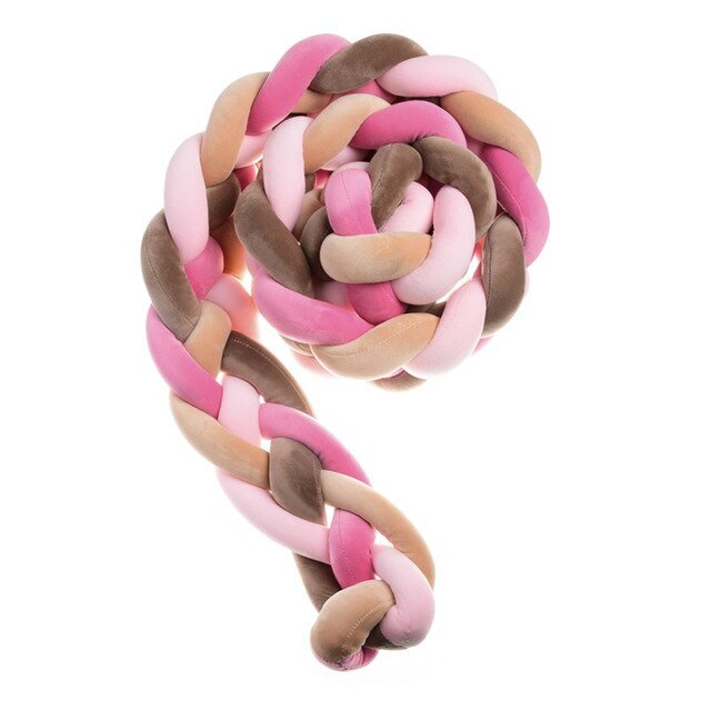 tour de lit bébé fille tresse