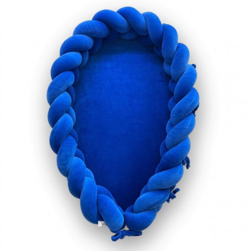 reducteur de lit tresse bleu electrique