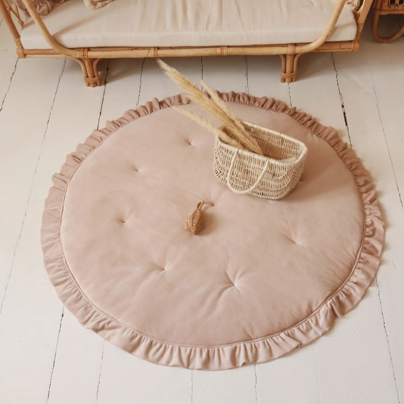 tapis-de-sol-bebe-en-velours-rose-pastel