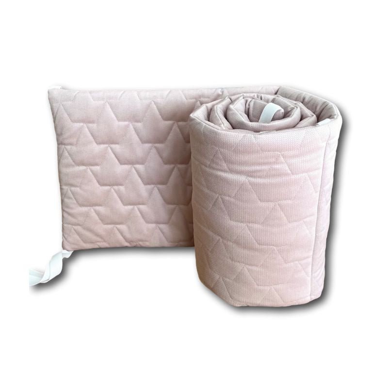 Tour de lit rose poudré