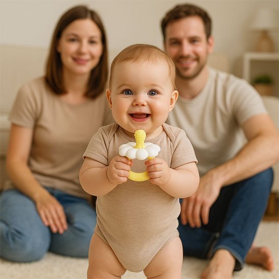 Anneau dentition bébé | SootheSilk - Mon Univers Bébé