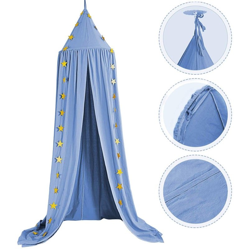 ciel de lit bebe bleu