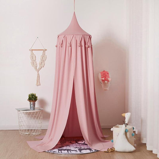 ciel de lit enfant rose
