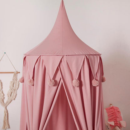 ciel de lit rose pour enfant fille