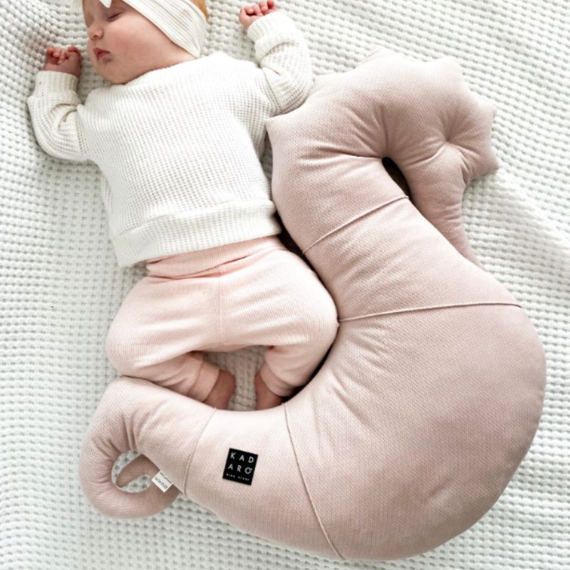 coussin de grosse et allaitement rose grive