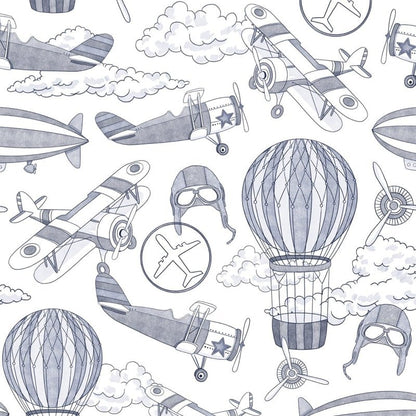 couverture nourrisson motifs avion