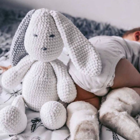 doudou lapin blanc