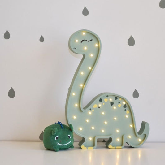 lampe en bois diplodocus