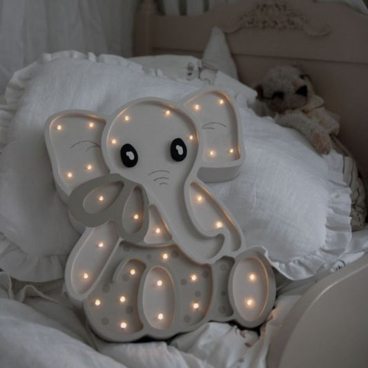 lampe en bois éléphant