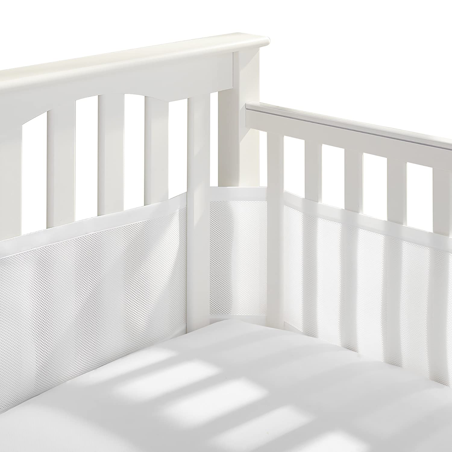 tour de lit bébé respirant blanc