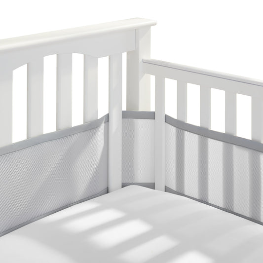 Doublure en Maille 4 Côtés,Contour de Lit Bébé Respirant,lit Doublure en Maille 4 Côtés,Contour de Lit Bébé Respirant,lit