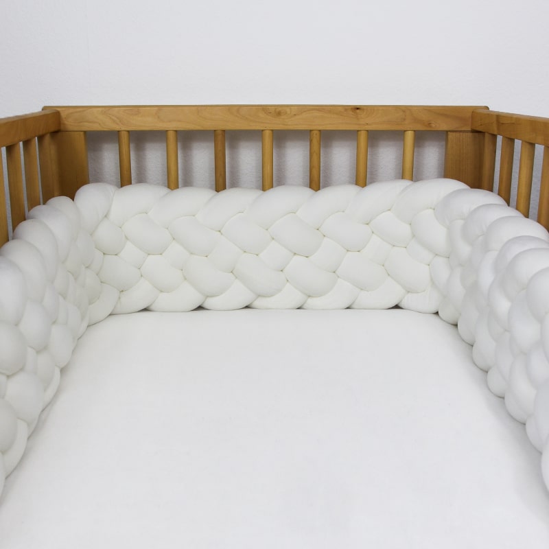 Tour de lit tressé terracotta - Couleurs de bébé