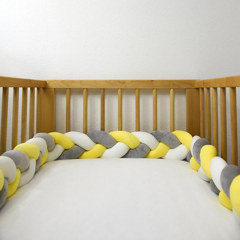 Tour de lit bébé garçon tresse - Tour de lit tressé - ID Mômes