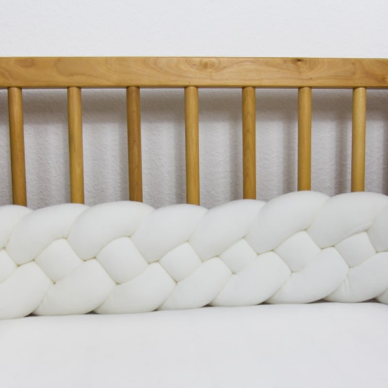 tresse de lit bébé blanc 4 brins