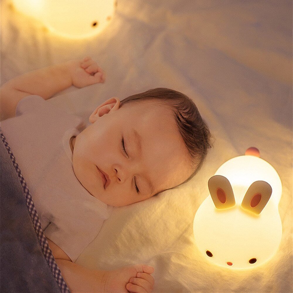Veilleuse LED Lapin avec mode tactile